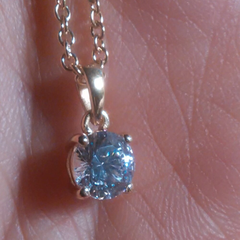 Genuine Swarovski Crystal Sterling Silver Pendant Stainless Steel Necklace